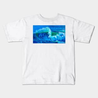 North Shore Oahu Wave Kids T-Shirt